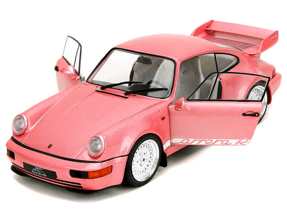 Porsche 911 Carrera RS (964) Pink Metallic with White Stripes "Pink Slips" Series 1/18 Diecast Model Car by Jada <h2>Porsche Jada</h2> <p>High-quality perfect for collectors and enthusiasts. Features