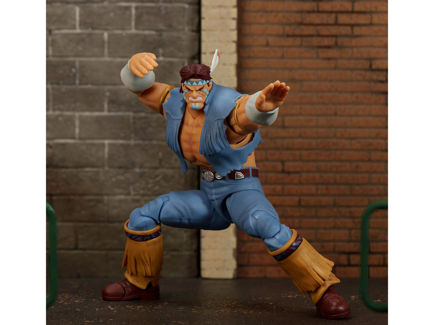 T. Hawk 7.5" Moveable Figure with Accessories and Alternate Head and Hands "Ultra Street Fighter II: The Final Challengers" (2017) Video Game Model by Jada