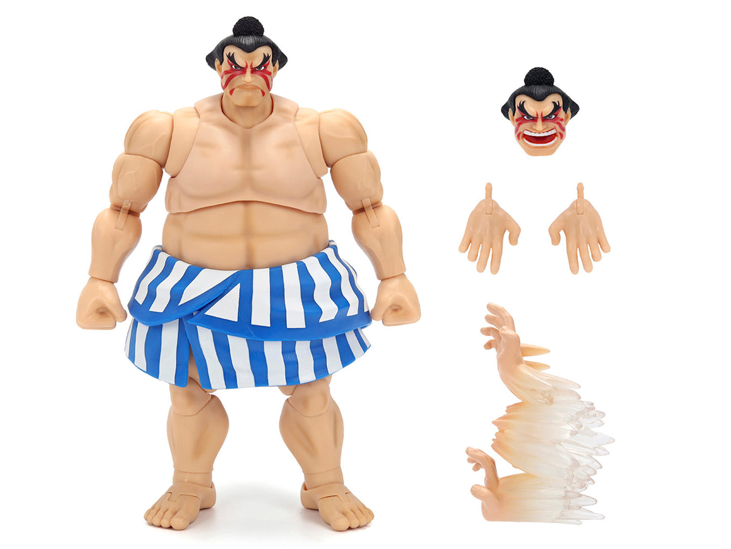 E. Honda 6.5" Moveable Figure with Accessories and Alternate Head Hands "Ultra Street Fighter II: The Final Challengers" (2017) Video Game Model by Jada <h2>E. Jada</h2> <p>High-quality diecast car pe