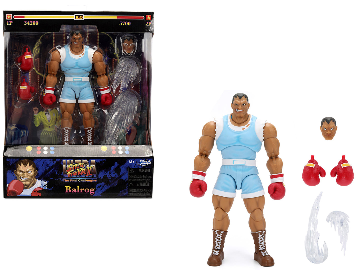 Balrog 6.5" Moveable Figure with Accessories and Alternate Head Hands "Ultra Street Fighter II: The Final Challengers" (2017) Video Game Model by Jada <h2>Balrog Jada</h2> <p>High-quality diecast car