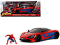 McLaren 720S Red and Blue with Black Top Graphics Spider-Man Diecast Figure "Marvel Spider-Man" "Hollywood Rides" Series 1/24 Model Car by Jada <h2>McLaren Jada</h2> <p>High-quality perfect for collec