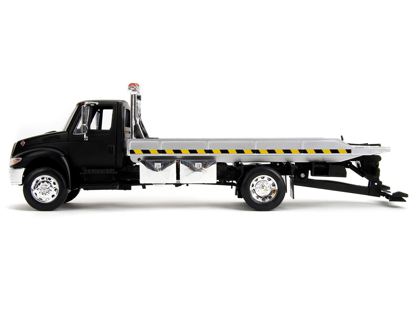 International DuraStar 4400 Flatbed Tow Truck Matt Black 1/24 Diecast Model Car by Jada <h2>International Jada</h2> <p>High-quality perfect for collectors and enthusiasts. Features detailed interior e