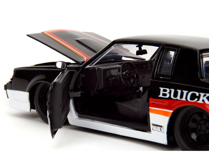 1987 Buick Grand National #7 "Buick Racing" Black and White with Stripes "Bigtime Muscle" Series 1/24 Diecast Model Car by Jada <h2>1987 Jada</h2> <p>High-quality perfect for collectors enthusiasts. F