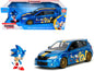 2012 Subaru Impreza WRX STI Blue Metallic with Graphics and Sonic The Hedgehog Diecast Figure "Sonic Hedgehog" "Hollywood Rides" Series 1/24 Model Car by Jada <h2>2012 Jada</h2> <p>High-quality perfec