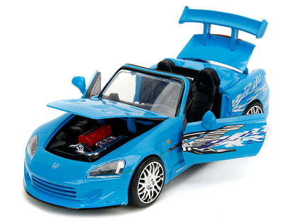 2001 Honda S2000 Convertible Blue with Graphics "Fast & Furious Remix" Series 1/24 Diecast Model Car by Jada <h2>2001 Jada</h2> <p>High-quality perfect for collectors and enthusiasts. Features detaile