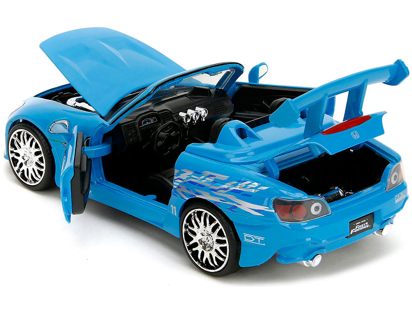 2001 Honda S2000 Convertible Blue with Graphics "Fast & Furious Remix" Series 1/24 Diecast Model Car by Jada <h2>2001 Jada</h2> <p>High-quality perfect for collectors and enthusiasts. Features detaile