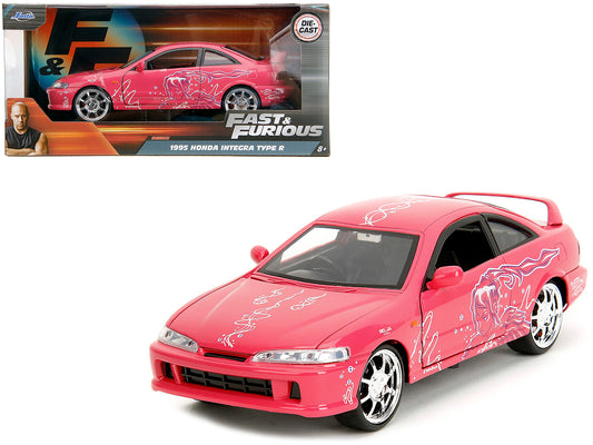 1995 Honda Integra Type R Pink with Graphics "Fast & Furious Remix" Series 1/24 Diecast Model Car by Jada <h2>1995 Jada</h2> <p>High-quality perfect for collectors and enthusiasts. Features detailed i