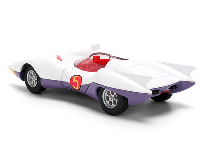 Mach 5 White with Red Stripes and Interior "Speed Racer" (1967) TV Series "Anime Hollywood Rides" Series 1/32 Diecast Model Car by Jada