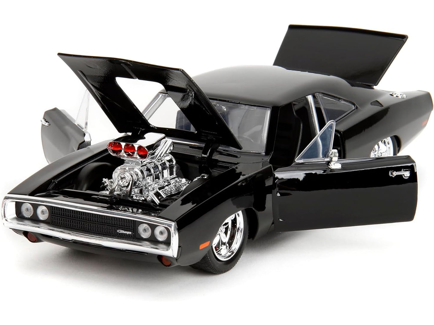Dodge Charger R/T Black with Dom Diecast Figure "Fast & Furious" (2009) Movie "Hollywood Rides" Series 1/24 Model Car by Jada <h2>Dodge Jada</h2> <p>High-quality perfect for collectors and enthusiasts