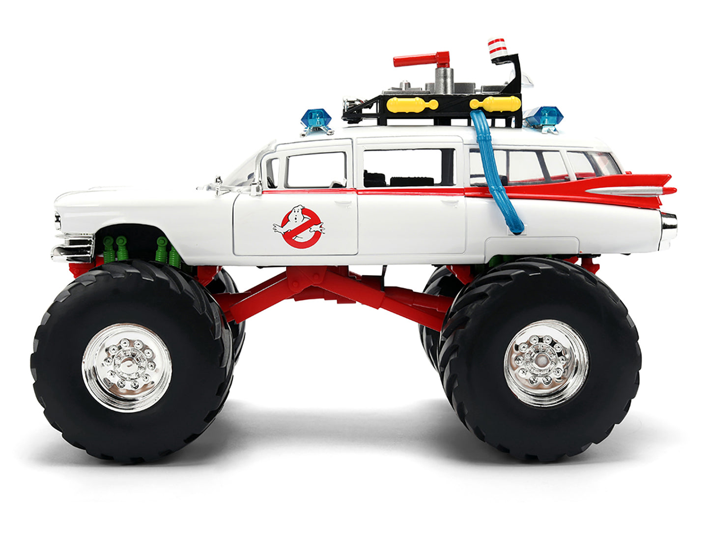 1959 Cadillac Ambulance Ecto-1 "Ghostbusters" (1984) Movie Monster Truck Version "Hollywood Rides" Series 1/24 Diecast Model Car by Jada <h2>1959 Jada</h2> <p>High-quality perfect for collectors and e
