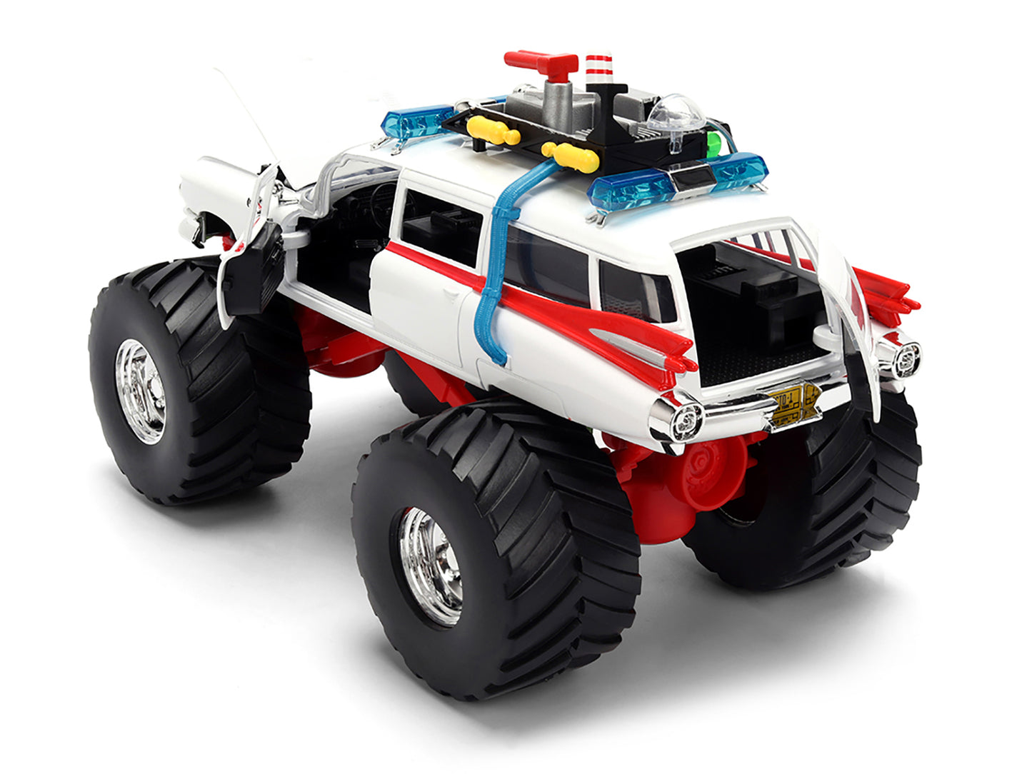 1959 Cadillac Ambulance Ecto-1 "Ghostbusters" (1984) Movie Monster Truck Version "Hollywood Rides" Series 1/24 Diecast Model Car by Jada <h2>1959 Jada</h2> <p>High-quality perfect for collectors and e