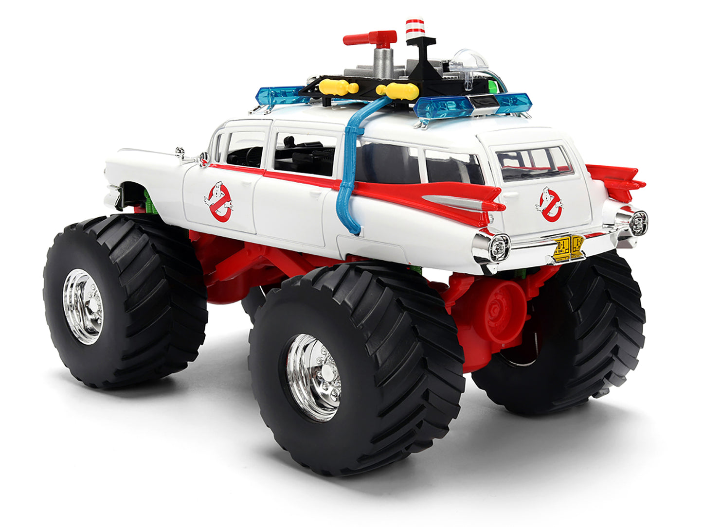 1959 Cadillac Ambulance Ecto-1 "Ghostbusters" (1984) Movie Monster Truck Version "Hollywood Rides" Series 1/24 Diecast Model Car by Jada <h2>1959 Jada</h2> <p>High-quality perfect for collectors and e