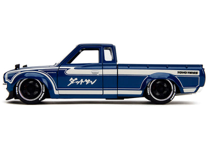 1972 Datsun 620 Pickup Truck Blue Metallic and Cream "JDM Tuners" Series 1/24 Diecast Model Car by Jada <h2>1972 Jada</h2> <p>High-quality perfect for collectors enthusiasts. Features detailed interio