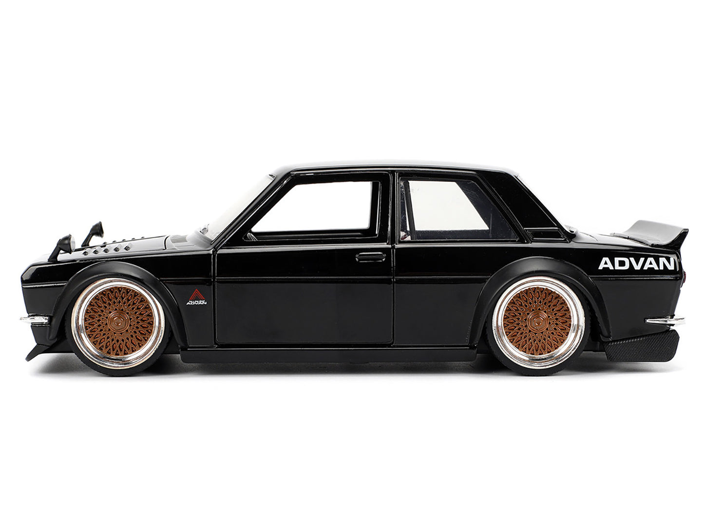 1973 Datsun 510 Black with Gold Wheels "JDM Tuners" Series 1/24 Diecast Model Car by Jada <h2>1973 Jada</h2> <p>High-quality perfect for collectors and enthusiasts. Features detailed interior exterior