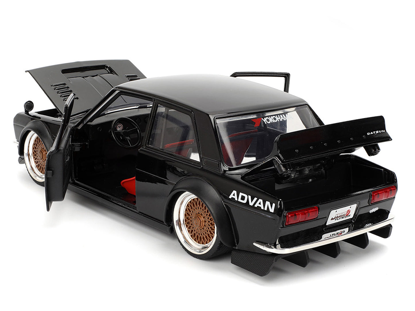 1973 Datsun 510 Black with Gold Wheels "JDM Tuners" Series 1/24 Diecast Model Car by Jada <h2>1973 Jada</h2> <p>High-quality perfect for collectors and enthusiasts. Features detailed interior exterior