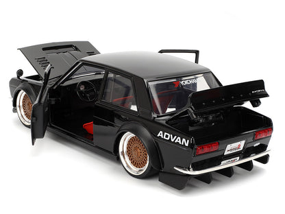 1973 Datsun 510 Black with Gold Wheels "JDM Tuners" Series 1/24 Diecast Model Car by Jada <h2>1973 Jada</h2> <p>High-quality perfect for collectors and enthusiasts. Features detailed interior exterior