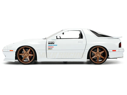 1985 Mazda RX-7 White "JDM Tuners" Series 1/24 Diecast Model Car by Jada <h2>1985 Jada</h2> <p>High-quality perfect for collectors and enthusiasts. Features detailed interior exterior craftsmanship, r