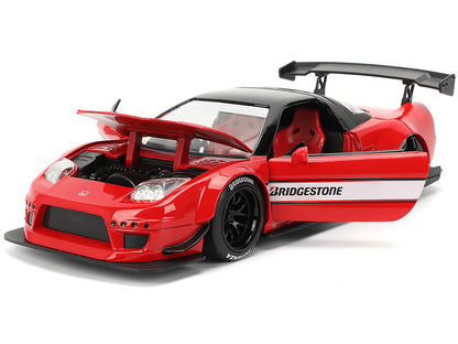 2002 Honda NSX-R RHD (Right Hand Drive) "Bridgestone" Red with Black Top and White Stripes "JDM Tuners" Series 1/24 Diecast Model Car by Jada <h2>2002 Jada</h2> <p>High-quality perfect for collectors
