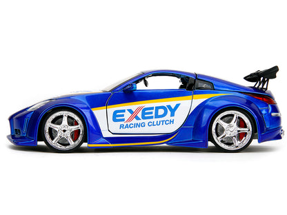 2003 Nissan 350Z "Exedy Racing Clutch" Candy Blue and White "JDM Tuners" Series 1/24 Diecast Model Car by Jada <h2>2003 Jada</h2> <p>High-quality perfect for collectors enthusiasts. Features detailed