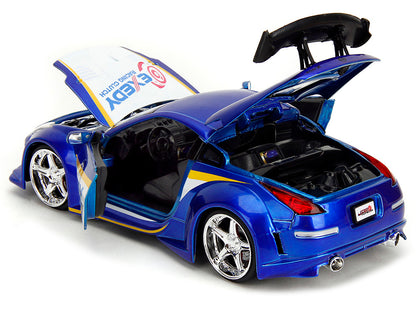 2003 Nissan 350Z "Exedy Racing Clutch" Candy Blue and White "JDM Tuners" Series 1/24 Diecast Model Car by Jada <h2>2003 Jada</h2> <p>High-quality perfect for collectors enthusiasts. Features detailed