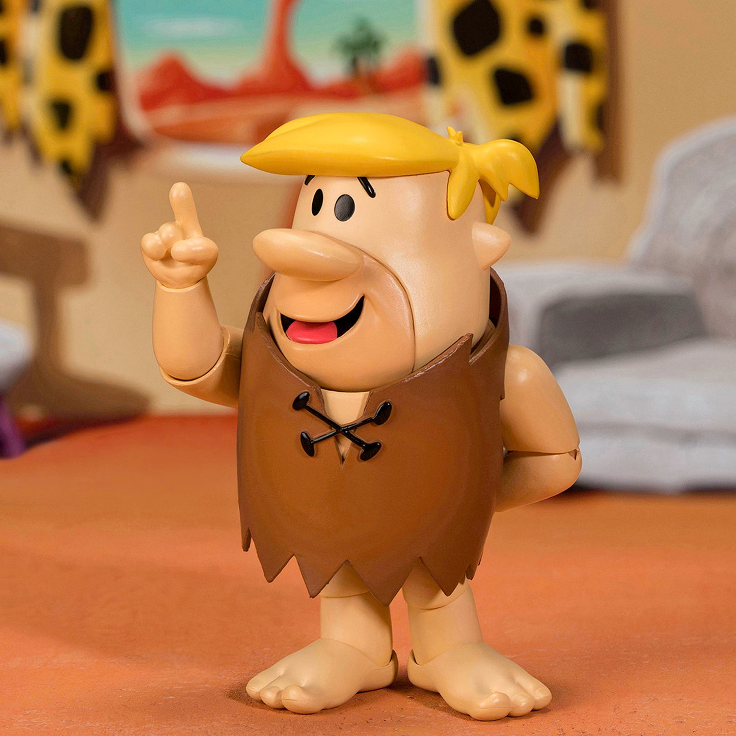 Barney Rubble 4.5" Moveable Figure with Accessories and Alternate Head and Hands "The Flintstones - Post Cocoa Pebbles" Model by Jada