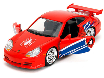 Porsche 911 GT3 RS (996) Red with Graphics "Marvel's Spider-Man" 1/32 Diecast Model Car by Jada <h2>Porsche Jada</h2> <p>High-quality perfect for collectors and enthusiasts. Features detailed interior