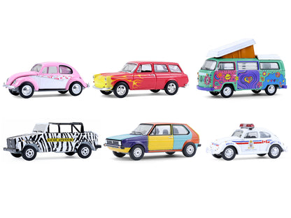 GreenLight "Club Vee-Dub" Series 21 Set of 6 pieces 1/64 Diecast Model Cars by <h2>"Club Greenlight</h2> <p>High-quality car perfect for collectors and enthusiasts. Features detailed interior exterior