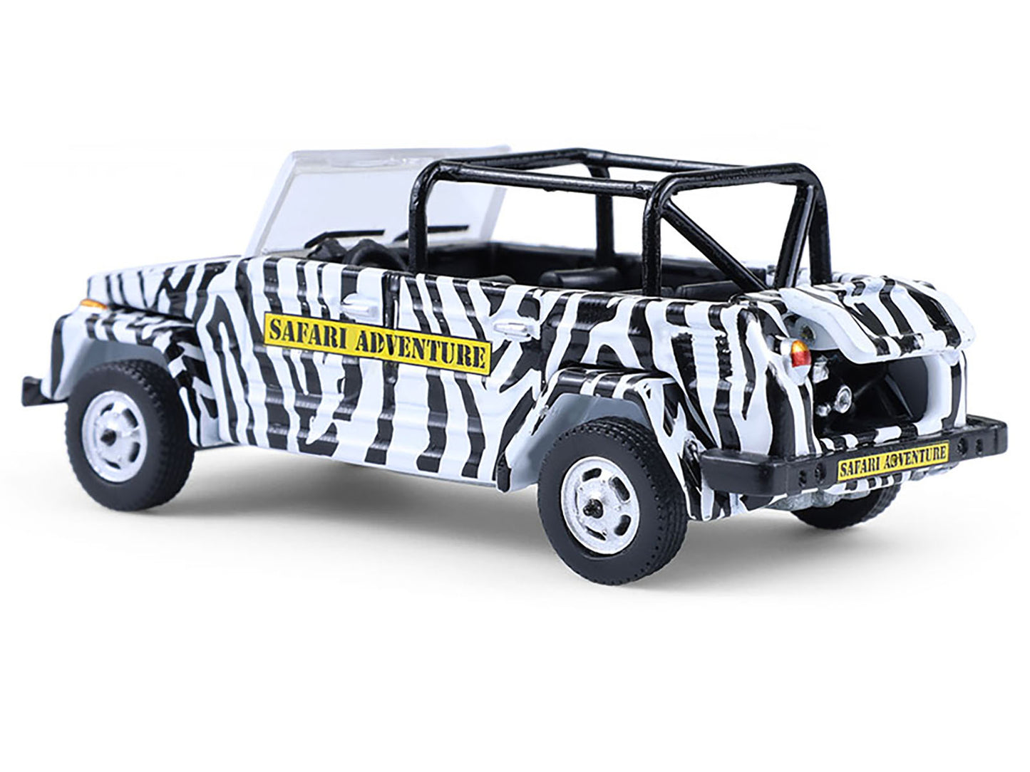 GreenLight 1974 Volkswagen Thing (Type 181) "Safari Adventure" Black and White Zebra Stripes "Club Vee-Dub" Series 21 1/64 Diecast Model Car by <h2>1974 Greenlight</h2> <p>High-quality perfect for col