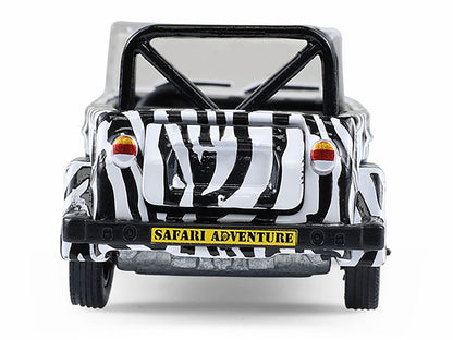 GreenLight 1974 Volkswagen Thing (Type 181) "Safari Adventure" Black and White Zebra Stripes "Club Vee-Dub" Series 21 1/64 Diecast Model Car by <h2>1974 Greenlight</h2> <p>High-quality perfect for col