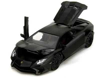 Shaw's Lamborghini Aventador Matt Black "Furious 7" (2015) Movie "Fast & Furious" Series 1/24 Diecast Model Car by Jada <h2>Shaw's Jada</h2> <p>High-quality perfect for collectors and enthusiasts. Fea
