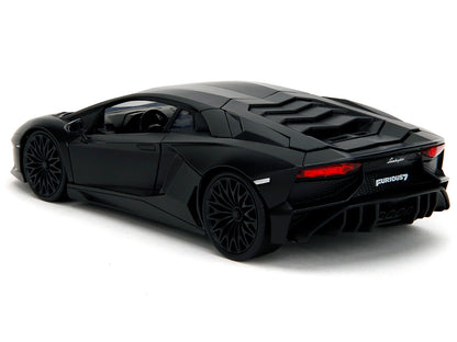 Shaw's Lamborghini Aventador Matt Black "Furious 7" (2015) Movie "Fast & Furious" Series 1/24 Diecast Model Car by Jada <h2>Shaw's Jada</h2> <p>High-quality perfect for collectors and enthusiasts. Fea