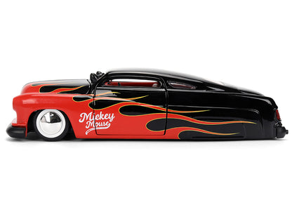 1951 Mercury Coupe Black with Flame Graphics and Red Interior Mickey Mouse Diecast Figure "Disney's Mouse" "Hollywood Rides" Series 1/24 Model Car by Jada <h2>1951 Jada</h2> <p>High-quality perfect fo