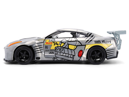 2009 Nissan GT-R (R35) Ben Sopra Brushed Metal with Black Top and Graphics Mechagodzilla Diecast Figure "Godzilla" Franchise "Anime Hollywood Rides" Series 1/24 Model by Jada <h2>2009 Jada</h2> <p>Hig