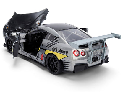 2009 Nissan GT-R (R35) Ben Sopra Brushed Metal with Black Top and Graphics Mechagodzilla Diecast Figure "Godzilla" Franchise "Anime Hollywood Rides" Series 1/24 Model by Jada <h2>2009 Jada</h2> <p>Hig