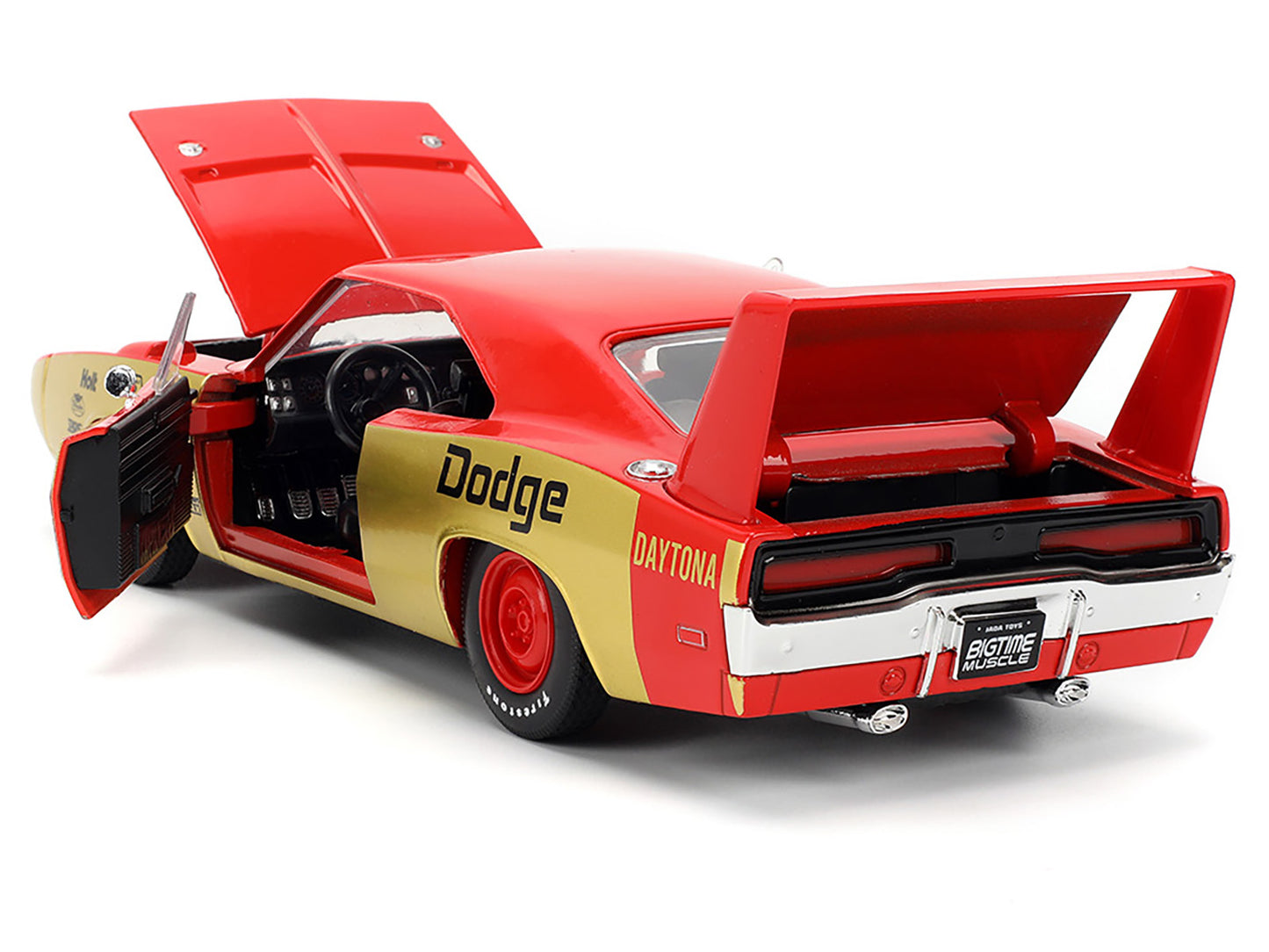 1969 Dodge Charger Daytona #33 Red and Gold Metallic with Graphics "Bigtime Muscle" Series 1/24 Diecast Model Car by Jada <h2>1969 Jada</h2> <p>High-quality perfect for collectors enthusiasts. Feature