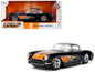 1957 Chevrolet Corvette Black with Flame Graphics and White Interior "Bigtime Muscle" Series 1/24 Diecast Model Car by Jada <h2>1957 Jada</h2> <p>High-quality perfect for collectors enthusiasts. Featu
