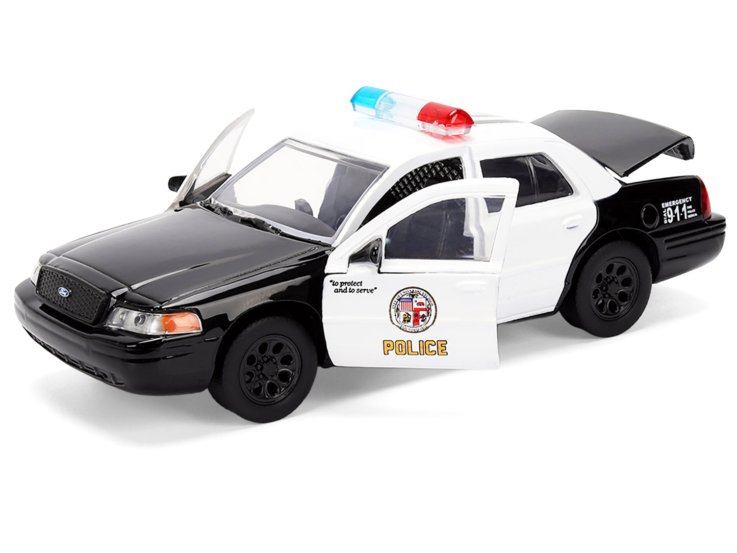Ford Crown Victoria "LAPD (Los Angeles Police Department) Black and White "The Fast the Furious" (2001) Movie "Fast & Series 1/32 Diecast Model Car by Jada <h2>Ford Jada</h2> <p>High-quality perfect f