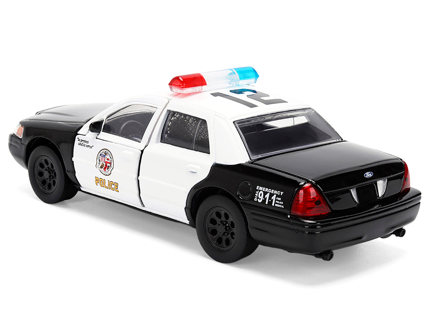 Ford Crown Victoria "LAPD (Los Angeles Police Department) Black and White "The Fast the Furious" (2001) Movie "Fast & Series 1/32 Diecast Model Car by Jada <h2>Ford Jada</h2> <p>High-quality perfect f