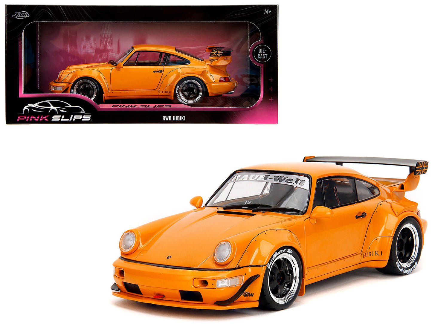 RWB Bodykit "Hibiki" Orange Metallic "Pink Slips" Series 1/18 Diecast Model Car by Jada <h2>RWB Jada</h2> <p>High-quality perfect for collectors and enthusiasts. Features detailed interior exterior cr