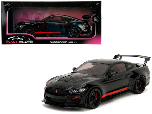 Shelby GT500 "Code Red" Black with Red Stripes "Pink Slips" Series 1/18 Diecast Model Car by Jada <h2>Shelby Jada</h2> <p>High-quality perfect for collectors and enthusiasts. Features detailed interio