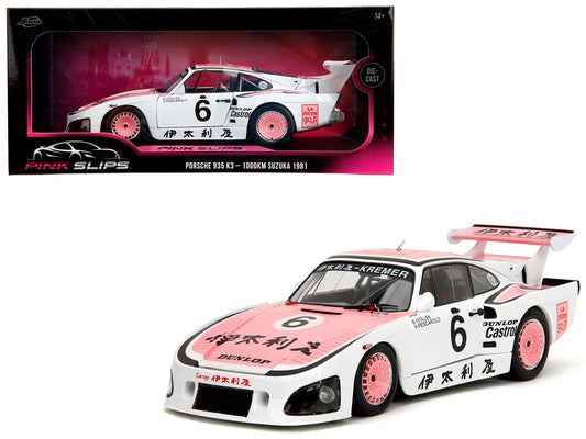 Porsche 935 K3 #6 Bob Wollek - Henri Pescarolo Winner "Suzuka 1000KM" (1981) "Pink Slips" Series 1/18 Diecast Model Car by Jada <h2>Porsche Jada</h2> <p>High-quality perfect for collectors and enthusi