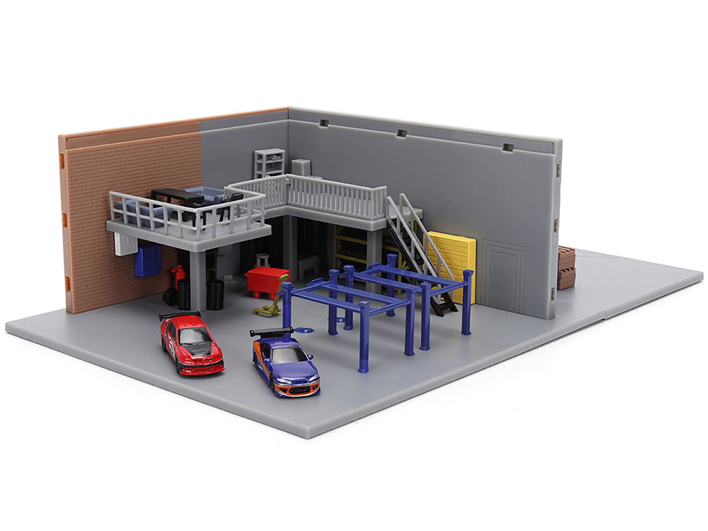 "Fast & Furious" Han's Garage Diorama with 2 Cars and Accessories "Nano Scene" Series 1/32 Model by Jada <h2>"Fast Jada</h2> <p>High-quality diecast car perfect for collectors enthusiasts. Features de