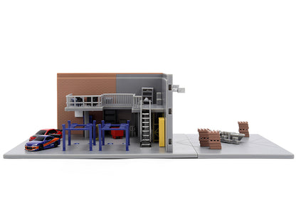 "Fast & Furious" Han's Garage Diorama with 2 Cars and Accessories "Nano Scene" Series 1/32 Model by Jada <h2>"Fast Jada</h2> <p>High-quality diecast car perfect for collectors enthusiasts. Features de