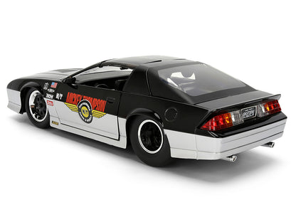 1985 Chevrolet Camaro Z28 "Mickey Thompson" Black and Silver Metallic "Bigtime Muscle" Series 1/24 Diecast Model Car by Jada <h2>1985 Jada</h2> <p>High-quality perfect for collectors enthusiasts. Feat