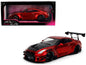 Nissan GT-R (R35) Liberty Walk Body Kit 2.0 RHD (Right Hand Drive) Red Metallic with Carbon Hood "Pink Slips" Series 1/18 Diecast Model Car by Jada <h2>Nissan Jada</h2> <p>High-quality perfect for col