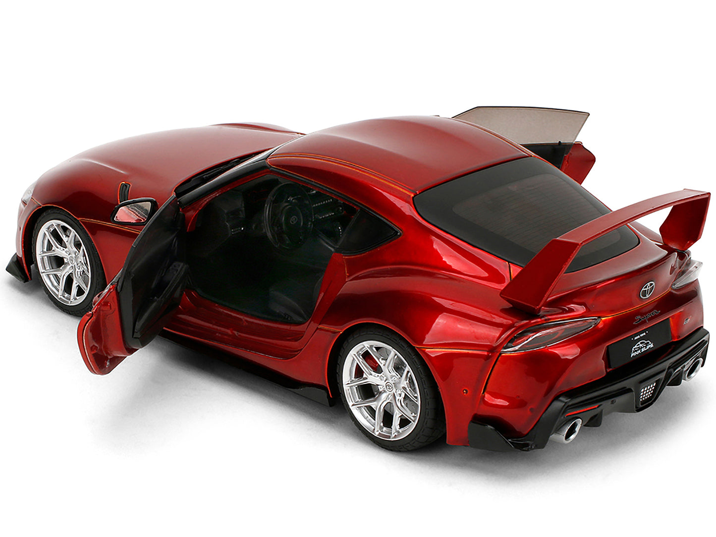 Toyota GR Supra Red Metallic "Pink Slips" Series 1/18 Diecast Model Car by Jada <h2>Toyota Jada</h2> <p>High-quality perfect for collectors and enthusiasts. Features detailed interior exterior craftsm