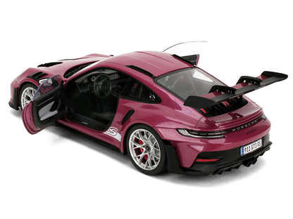 Porsche 911 GT3 RS Red Violet Metallic with White Stripes "Pink Slips" Series 1/18 Diecast Model Car by Jada <h2>Porsche Jada</h2> <p>High-quality perfect for collectors and enthusiasts. Features deta
