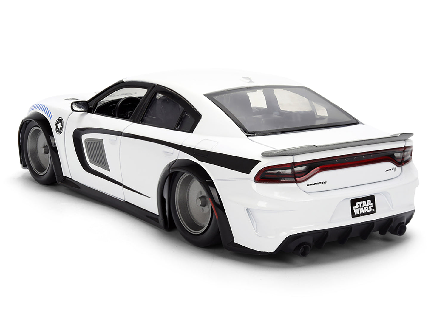2021 Dodge Charger SRT Hellcat White with Graphics and Stormtrooper Figure "Star Wars" Franchise "Hollywood Rides" Series 1/24 Diecast Model Car by Jada <h2>2021 Jada</h2> <p>High-quality perfect for