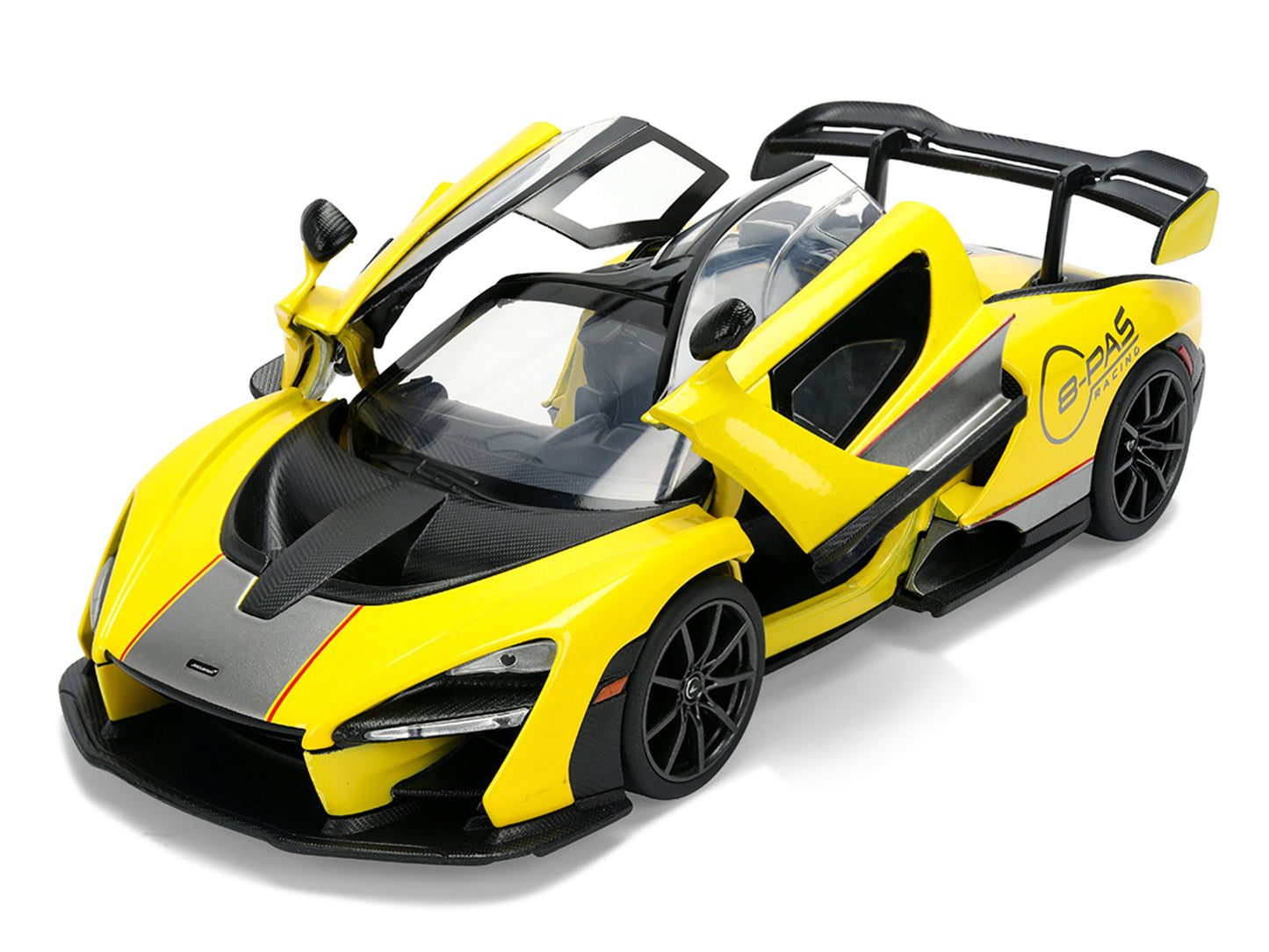 McLaren Senna "8-PAS Racing" Yellow Metallic with Black Top "Hyper-Spec" Series 1/24 Diecast Model Car by Jada <h2>McLaren Jada</h2> <p>High-quality perfect for collectors and enthusiasts. Features de