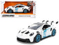 Porsche 911 GT3 RS (992) #12 White with Blue Stripes and Carbon Top "Hyper-Spec" Series 1/24 Diecast Model Car by Jada <h2>Porsche Jada</h2> <p>High-quality perfect for collectors enthusiasts. Feature